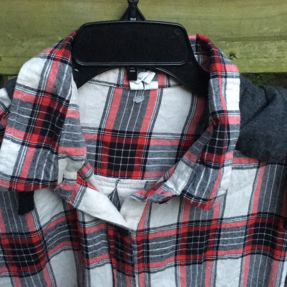 Mind Code Plaid Button Down With Hood - Picture 10 of 13